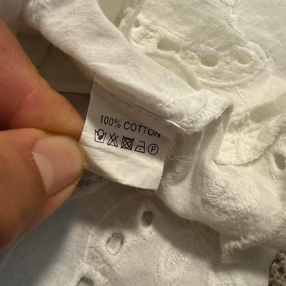 100% Cotton Italian Ayfëe Lace Cover Up Dress - Picture 8 of 8